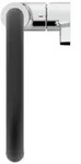 K&uuml;chenarmatur GUSTO Semi-Pro 2F-Brause, Ausladung 225mm chrom chrom - Silber
