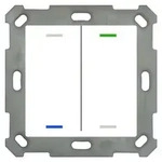 MDT BE-TAL55T2.01 Taster Light 55 2fach RGB-W Temp.sensor Reinwei&szlig; gl. Neutral