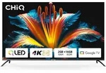 CHiQ U50QM8V 50" 4K UHD HDR QLED Smart Google TV - Grau/Silber