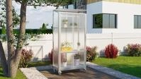 Vitavia Balkon- und Anlehn-Gew&auml;chshaus "Stad" aluminium eloxiert 4 mm HKP mit