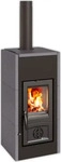 La Nordica KL10500, La Nordica Kaminofen LaNordica Asia 6kW mit Vulcanstein Schwarz