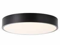 BRILLIANT moderne LED Deckenleuchte SLIMLINE | Deckenlampe mit schwarzem Schirm Ø 33