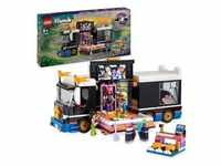 LEGO Friends Popstar-Tourbus, Musik-Set mit LKW-Spielzeug und 4 Figuren, fördert die