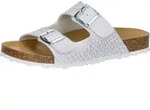 Lico Damen Bioline Platino Pantoletten, Weiss Silber, 36 EU - Wei&szlig; - 36