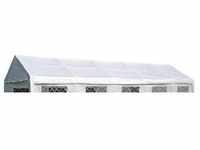 DEGAMO Dachplane Zeltplane Ersatzdach für Partyzelt PALMA 4x10 Meter, PE weiss
