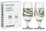 Brauchzeit Schnapsglas-Set #5, #6 Von Andreas Preis - Blau/Grau
