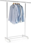 Rollgarderobe SALA Garderobenwagen Kleiderst&auml;nder wei&szlig; h&ouml;henverstellbar und