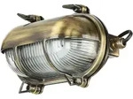 Wandlampe au&szlig;en IP64 E27 Glas Messing Maritim Au&szlig;enwandleuchte Terrasse Hof -...