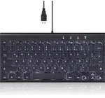 Perixx PERIBOARD-429, Kabelgebunden, USB, Scherenschalter, QWERTZ, LED, Schwarz -
