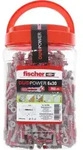fischer DUOPOWER D&uuml;bel 6x30mm Grau/Rot 750 St&uuml;ck 557383 Profiqualit&auml;t