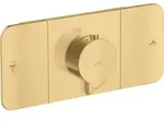 Fertigmontageset AXOR ONE f UP-Thermostat 2 Verbr bru gold optic brushed gold optic