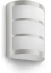 Philips Python Wandleuchte, 3,8 W, Wandbeleuchtung f&uuml;r den Au&szlig;enbereich, Edelstahl,