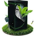 Hydroponic Growbox 120x120x200 cm Zuchtzelt mit Reflexfolie & Messger&auml;t