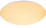 Globo Lighting Deckenleuchte Metall wei&szlig;, Acryl opal sparkle, dimmbar, Farbwechsler,