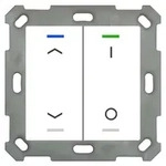 MDT BE-TAL5502.C1 Taster Light 55 2fach RGB-W Reinwei&szlig; gl&auml;nzend Jal./Schalten