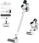 KLAMER Akkustaubsauger, 420 Watt Kabelloser, 2 Akkus, Flexibler Handstaubsauger mit