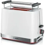Bosch TAT4M221, 2 Scheibe(n), Wei&szlig;, Edelstahl, Tasten, Drehregler, 950 W, 220 - 240