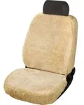 CarComfort Autositzbezug Trish aus Lammfell Einzelsitz beige, 20037 - Beige