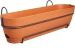 elho&reg; Vibia campana Pflanzkasten Terracotta 70 cm mit Halter allin1 - Kunststoff -