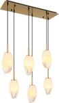 Globo Lighting H&auml;ngeleuchte Metall messingfarben, 6x E14