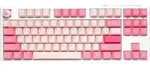 Ducky One 3 TKL Gossamer Pink Tastatur USB US Englisch Pink - Rosa/Wei&szlig;