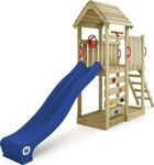Spielturm Wickey JoyFlyer mit Rutsche und Kletterwand in Blau