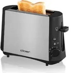 Cloer 3890 Toaster, Edelstahlgeh&auml;use, Stoppfunktion, Auftaufunktion,