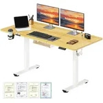 SANODESK QS1 H&ouml;henverstellbarer Schreibtisch 140x60cm elektrisch 4...