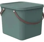 Rotho Aufbewahrungsbox 40L Albula - Kunststoffbox mit Deckel - Stapelbox 39,5 x 38,0