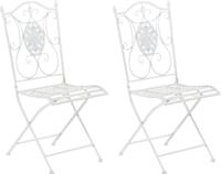 CLP 2er Set Gartenst&uuml;hle Sibell wei&szlig;