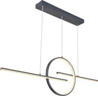 Globo Lighting H&auml;ngeleuchte Metall Graphit, Metall Graphit, Acryl opal, Kabel PVC