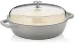 Calido Stoofpan met Deksel &Oslash; 28 cm 3,8 liter - Grau/Hellgrau/Beige