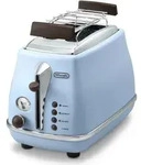 DeLonghi CTOV2103.AZ Icona Vintage 2-Scheiben Toaster Blau - Blau