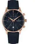 Jacques Lemans 1-2163F Herrenuhr Chronograph London Blau/Ros&eacute;goldfarben - Blau