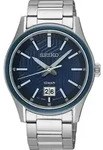 Seiko SUR559P1 Quarzuhr f&uuml;r Herren Stahl/Blau 10 bar - Blau