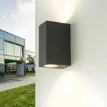 Au&szlig;enlampe Anthrazit Up Down IP44 Fassadenstrahler Wandleuchte Haus Garten Balkon -