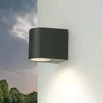 Moderner Wandstrahler Au&szlig;en Aalborg Anthrazit GU10 IP44 Downlight Au&szlig;enleuchte Haus