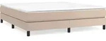 vidaXL Boxspringbettgestell Cappuccino-Braun 180x200 cm Kunstleder - Braun