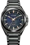 Citizen NA1015-81Z Series 8 Automatik Uhr Herrenuhr Datum schwarz - Blau