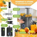 KESSER&reg; Entsafter f&uuml;r Obst und Gem&uuml;se aus Edelstahl 1100W gro&szlig;e 85 mm