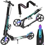 Roller Scooter Kickroller Cityroller Raven Celia Black 200mm mit Handbremse -