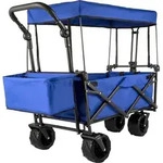 VEVOR Bollerwagen Faltbar Handwagen mit Dach Transportwagen Gartenwagen 100 KG...