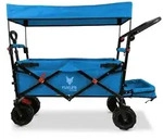 FUXLIFE by FUXTEC Strand-Bollerwagen FX-CTB800 T&uuml;rkis Faltbarer Transportwagen