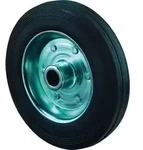 BS Rollen Gummirad schwarz, Stahlfelge, Rollenlager, &Oslash; Rad 100 mm, Tragkraft 70 kg