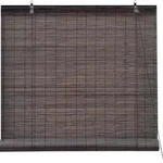 Rollo Bambusrollo Fenster zum Schrauben 150x220cm dunkelbraun VICTORIA M - Braun
