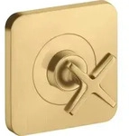 Abstelllventil AXOR CITTERIO E Unterputz 12x12 brushed gold optic brushed gold optic