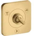 Ab-/Umstellventil AXOR CITTERIO E T/Q Unterputz 12x12 brushed gold optic brushed gold