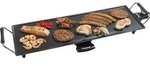 Bestron elektrischer Tischgrill, XL Plancha-/Teppanyaki-Grillplatte mit Bestron elektrischer Tischgrill, XL Plancha-/Teppanyaki-Grillplatte mit