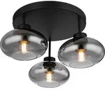Globo Lighting Deckenleuchte Metall schwarz matt, 3x E27 - Schwarz