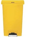 Rubbermaid Tret Abfalleimer Slim Jim 50 Liter gelb - Gelb